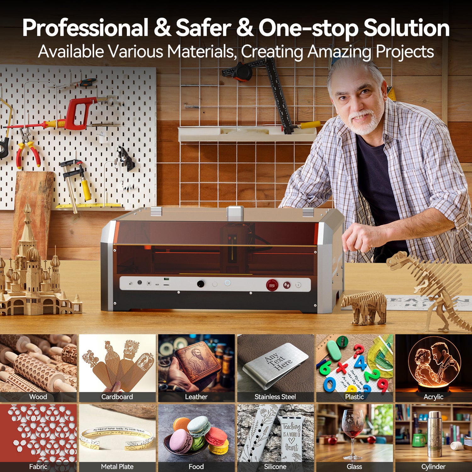 Woxcker L8 MAX 20W  – All-in-One Laser Engraving & Cutting Machine