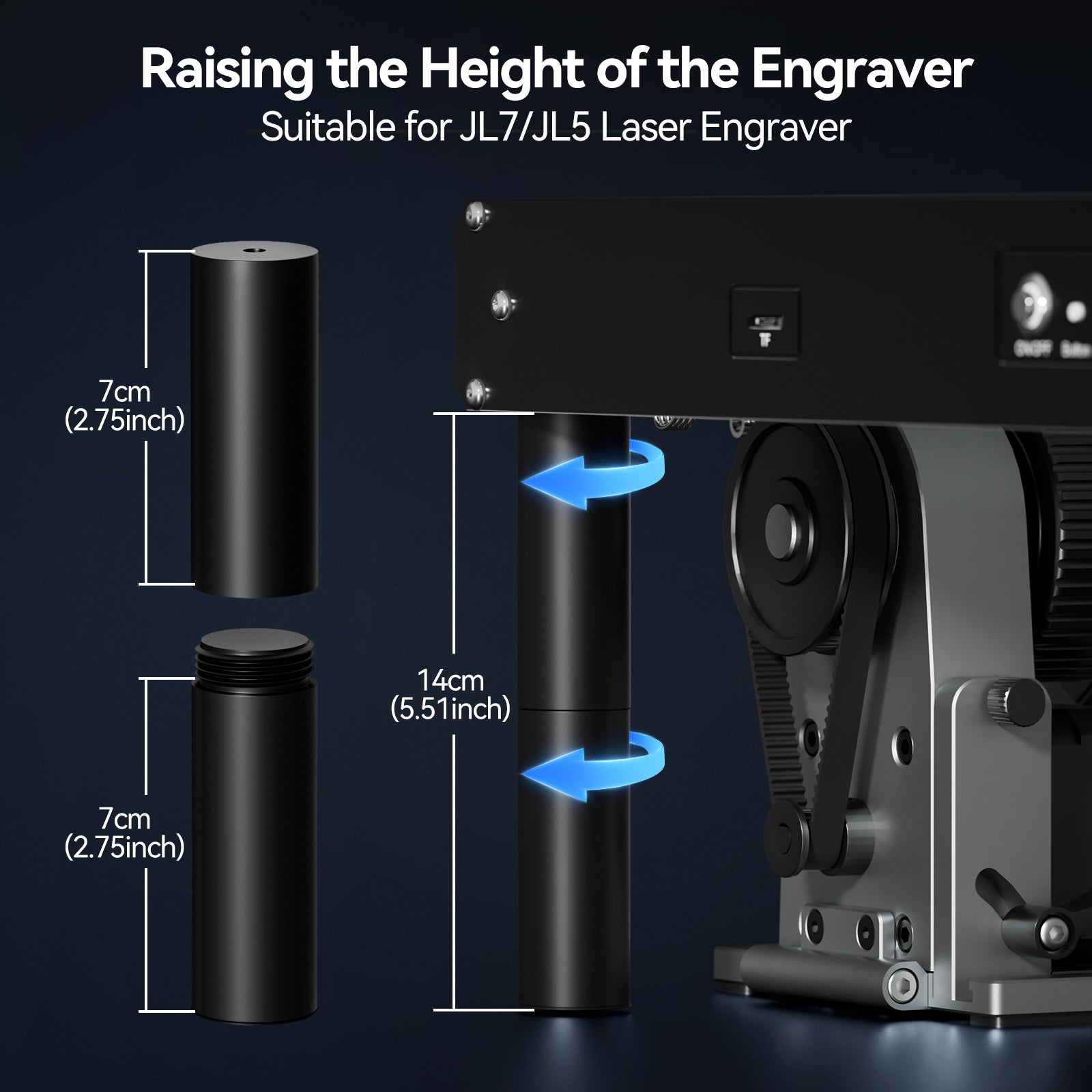 Woxcker Risers for JL7 and L2 Series Engraver  (4 packs)