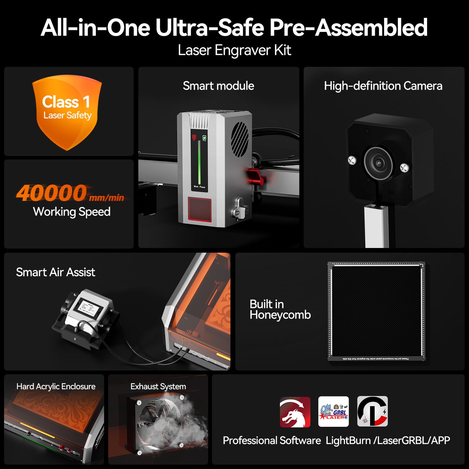 Woxcker L8 MAX 20W  – All-in-One Laser Engraving & Cutting Machine