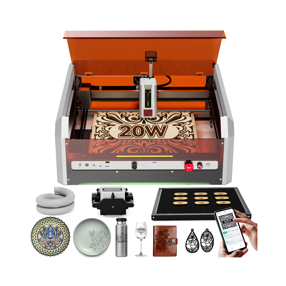 Woxcker L8 MAX 20W  – All-in-One Laser Engraving & Cutting Machine