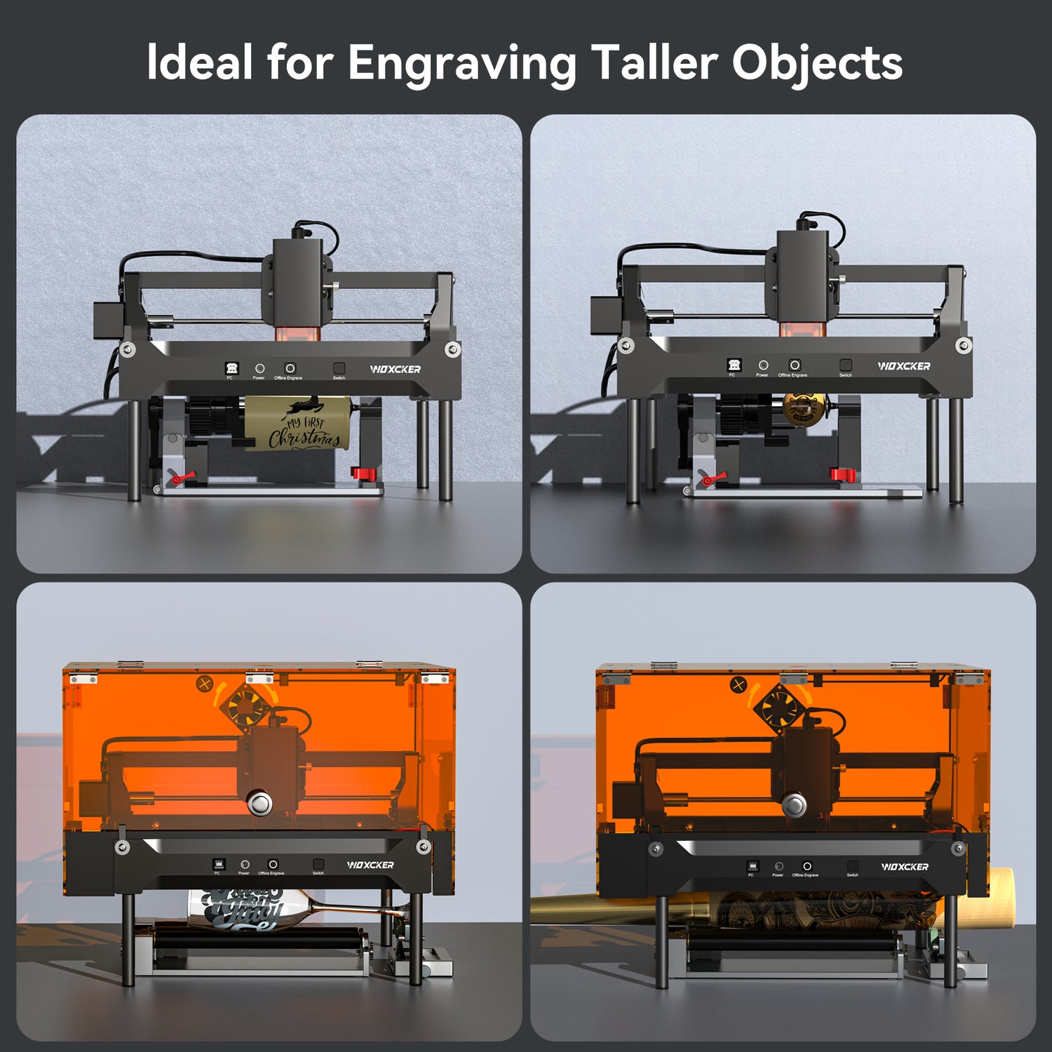 Woxcker Risers for L2 Mini&Flex (4 packs)