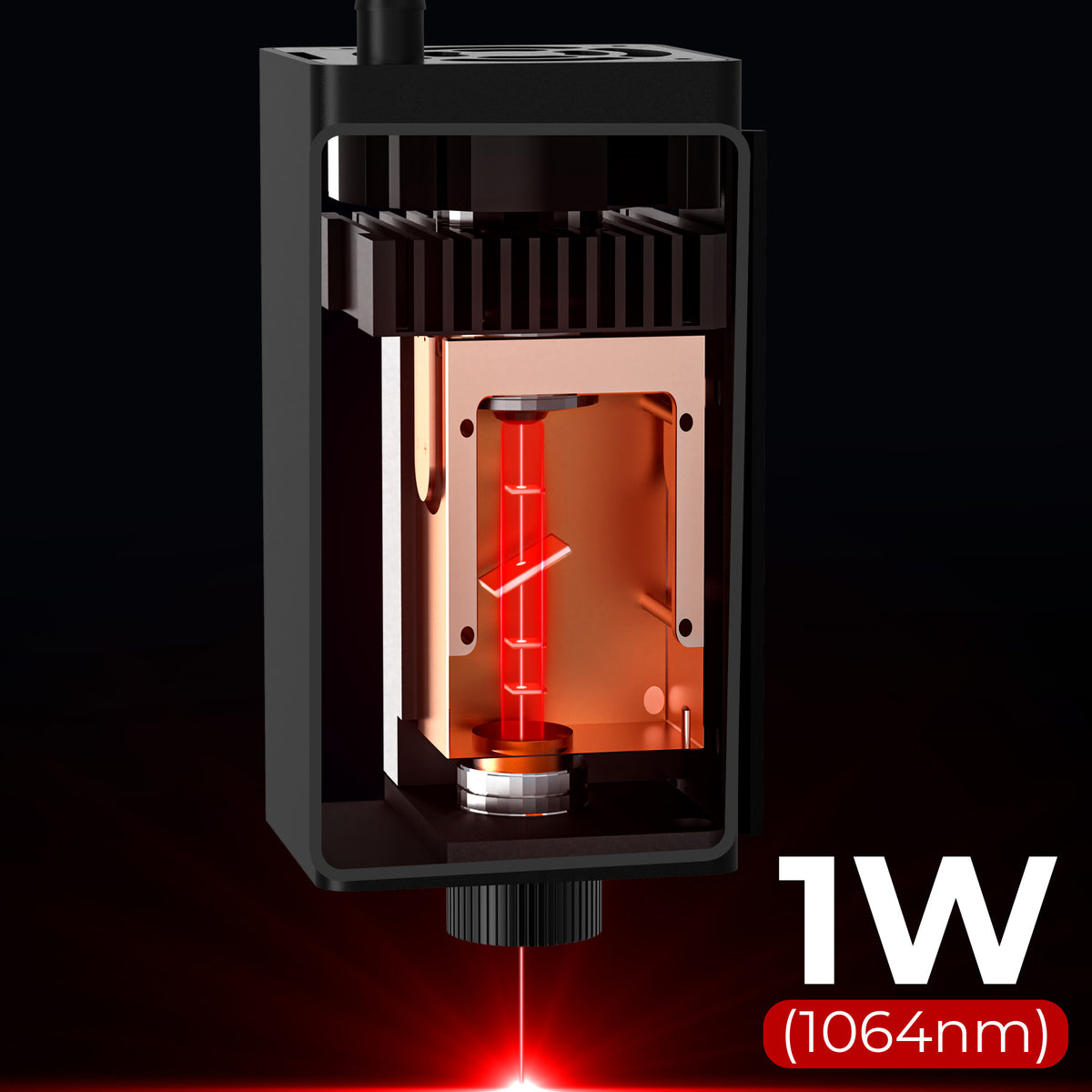Solo módulo láser infrarrojo de 1 W y 1064 nm para la serie Woxcker L2