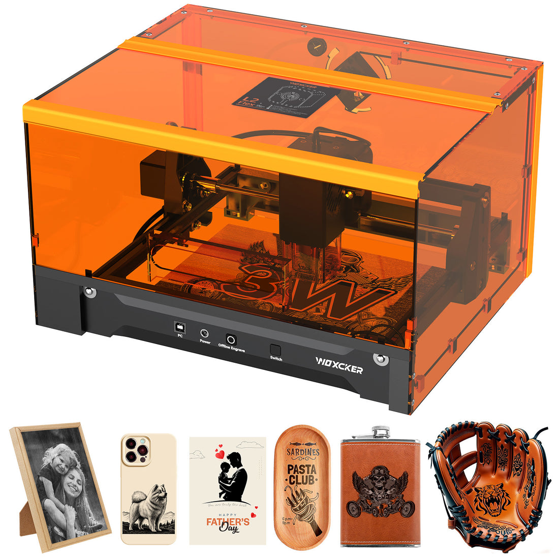 L2 FLEX-3W Laser Engraver