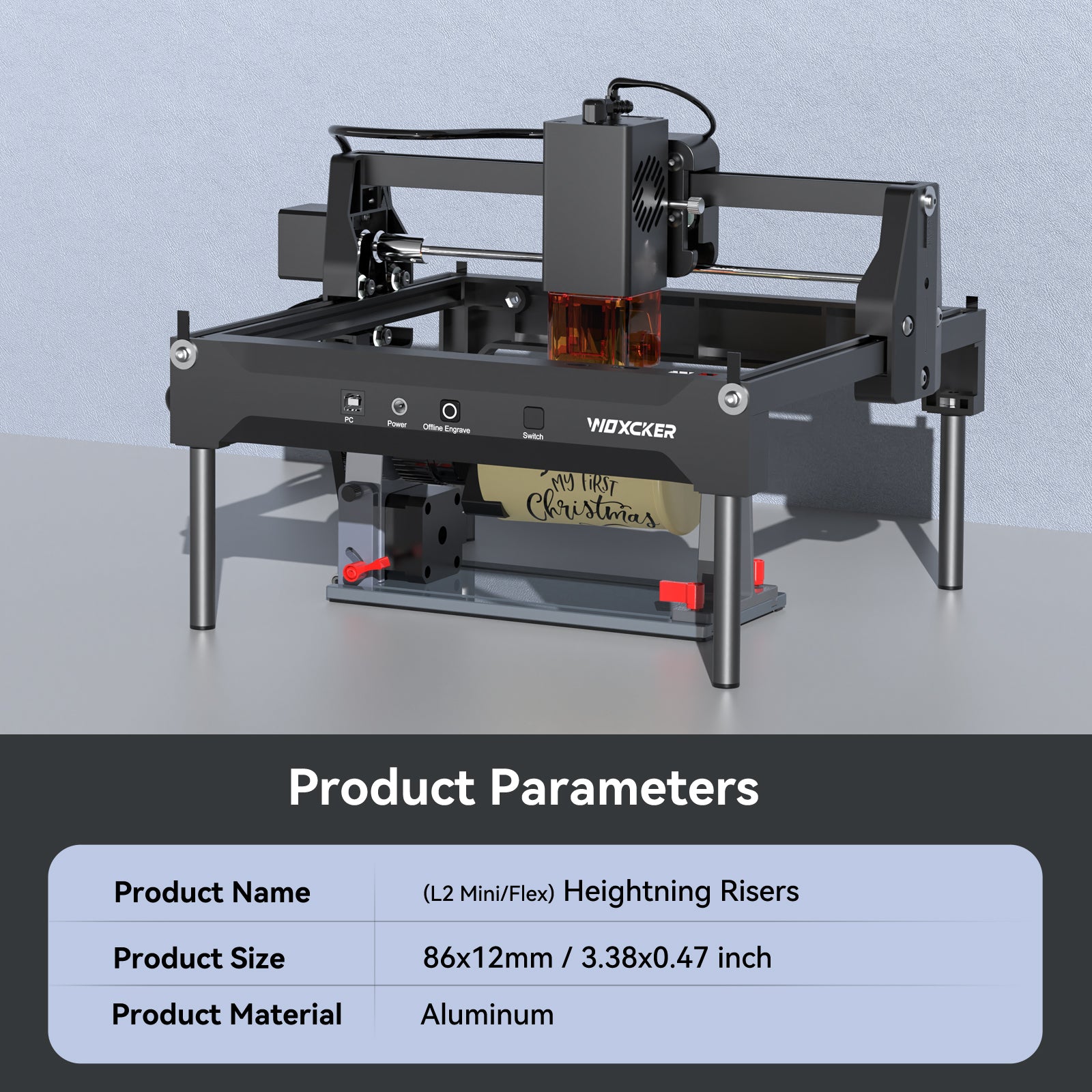 Woxcker Risers for Woxcker JL7 laser engraving Machine