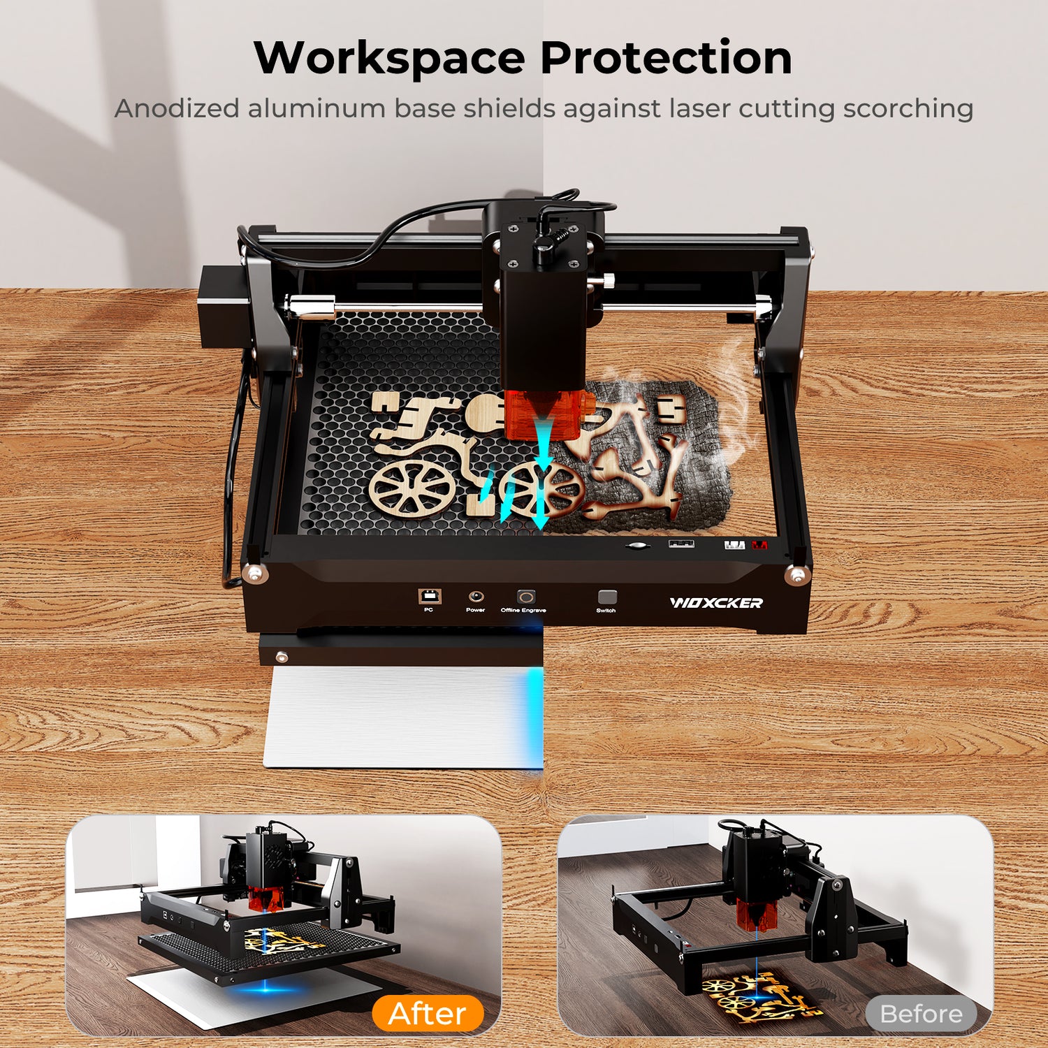 Woxcker Honeycomb Working Panel (L2 Mini/L2 Flex)